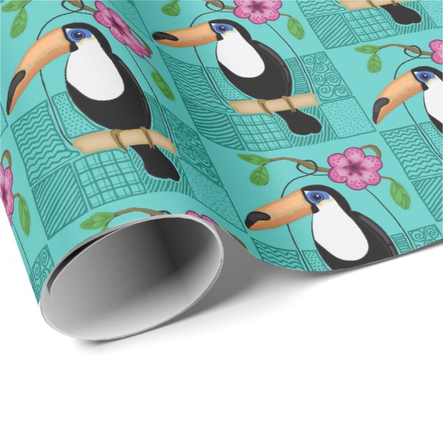 Toucan Geschenk-Verpackung Geschenkpapier (Rolleneckpunkt)