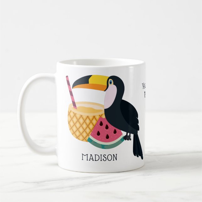 Toucan Illustration Tasse (Links)