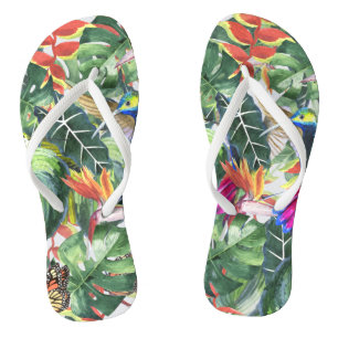 Toucan im Dschungel Flip Flops