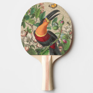 Toucan Jungle Tropical Bird Beautiful Antique Tischtennis Schläger