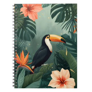 Toucan Muse Tropical Botanical Notebook Notizblock