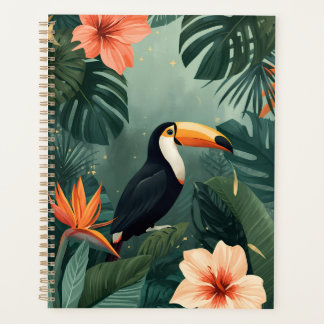 Toucan Muse Tropical Botanical Planner Planer