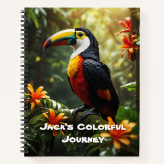 Toucan-Notebook individuell anpassbar: Ein tropisc Notizbuch