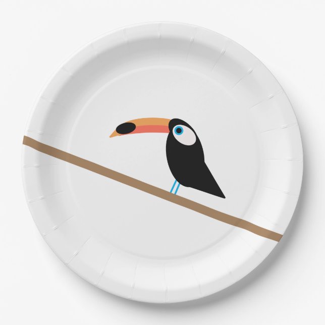 Toucan Paper Plate Pappteller (Vorderseite)