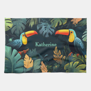 Toucan Paradise: Individuelles Design Geschirrtuch