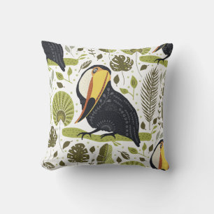 Toucan Paradise Throw Kissen