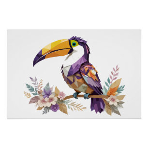 Toucan Playful Adorable Fun Animal Colorful Joyful Poster