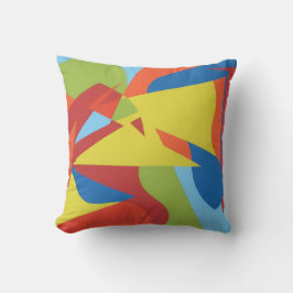 Toucan Pop Abstract Throw Pillow Kissen