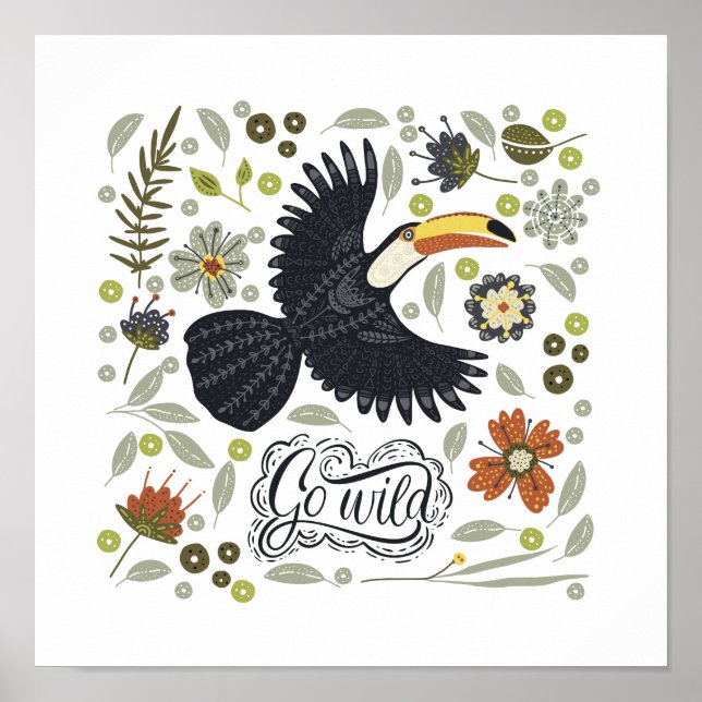 Toucan Poster: Bring die Tropen-Zuhause Poster (Vorne)