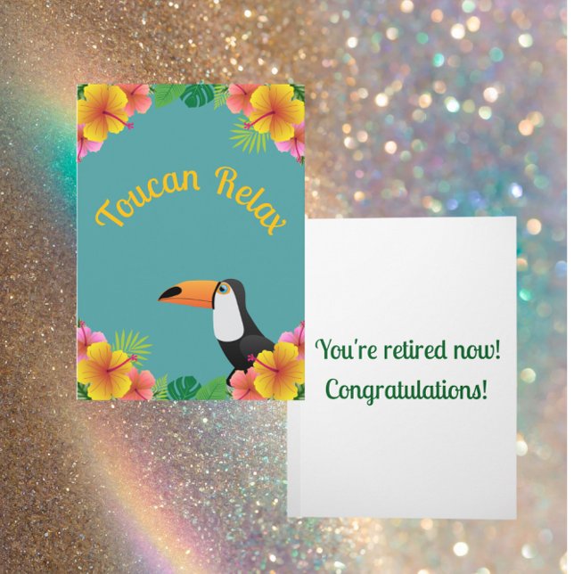 Toucan Relax Retirement Karte (Von Creator hochgeladen)