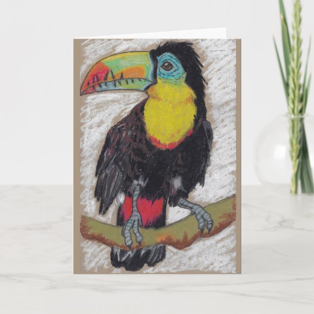 Toucan Skizze-Grußkarte durch Nicole Janes Karte (Vorderseite)