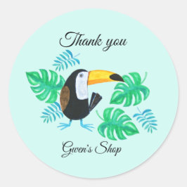 Toucan Small Business Packaging /Gastgeschenk Runder Aufkleber