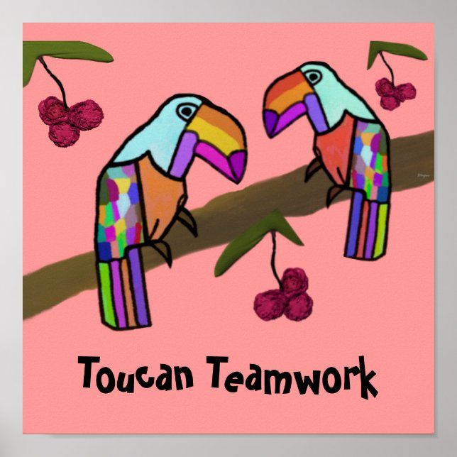 Toucan Teamwork Poster (Vorne)