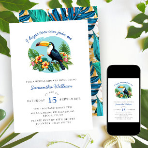 Toucan Tropenwald Summers Brautparty Einladung