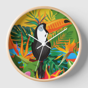 Toucan Tropenwald-Uhr Uhr