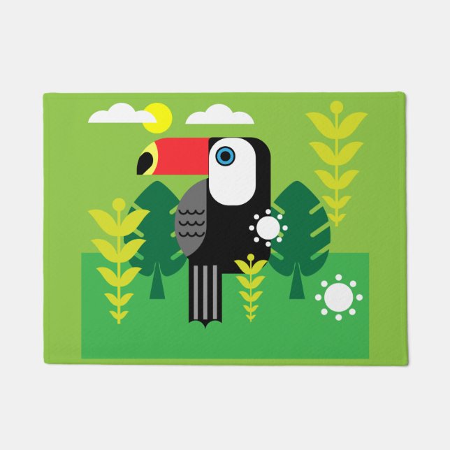 Toucan Tropical Bird Fußmatte (Vorderseite)