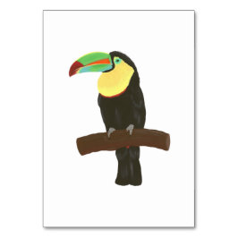 Toucan Tropical Bird Reading Flashcards für Erwach Tischnummer