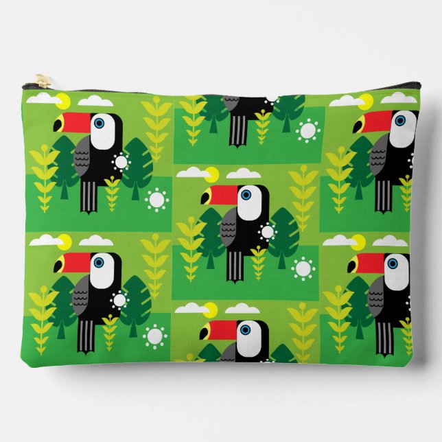 Toucan Tropical Bird Zubehörtasche (Vorderseite)