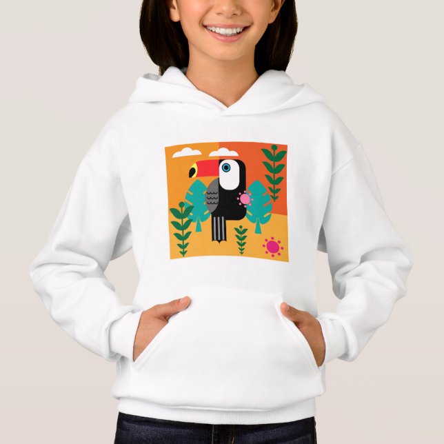 Toucan Tropical Birds Hoodie (Vorderseite)