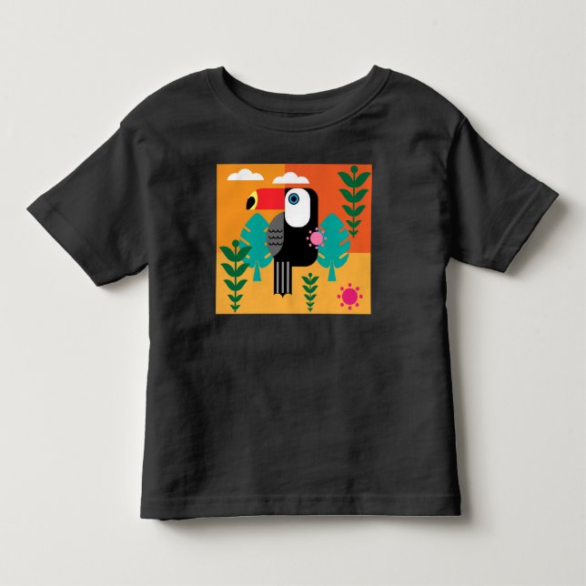 Toucan Tropical Birds Kleinkind T-shirt (Vorderseite)