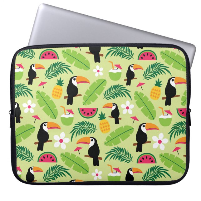 Toucan Tropical Summer Laptopschutzhülle (Vorderseite)