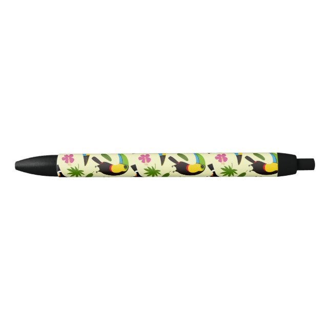 Toucan Tropical Summer Pattern - Gelb Kugelschreiber (Vorderseite)