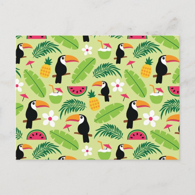 Toucan Tropical Summer Postkarte (Vorderseite)