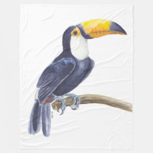 Toucan, tropischer Vogel Fleecedecke