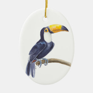 Toucan, tropischer Vogel Keramik Ornament