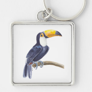 Toucan, tropischer Vogel Schlüsselanhänger