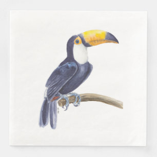 Toucan, tropischer Vogel Serviette