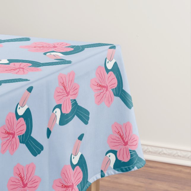Toucan und Hibiskus Tischdecke (Beispiel)