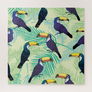 Toucan Vintage, farbige Illustration.