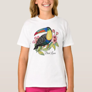 Toucan-Vogel mit Blume T-Shirt