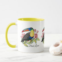 Toucan-Vogel mit Blume