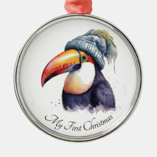 Toucan Winter Vibes, Brauch Ornament Aus Metall