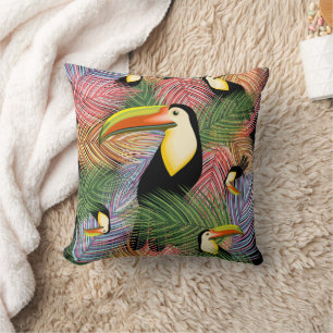 Toucans auf dem Dschungel Exotic Summer Pattern Kissen