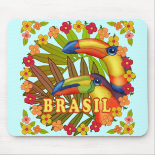 Toucans du Brésil  tapis de souris