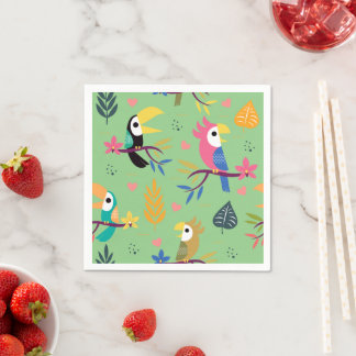 Toucans & Parrotts Serviette
