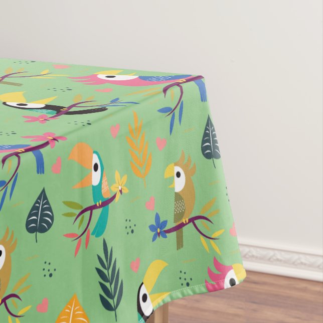 Toucans & Parrotts Tischdecke (Beispiel)