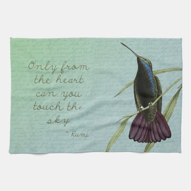 Touch der Himmel-Kolibri Handtuch (Horizontal)