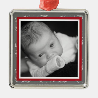 Touch der Klassen-Rot-Verzierung Silbernes Ornament