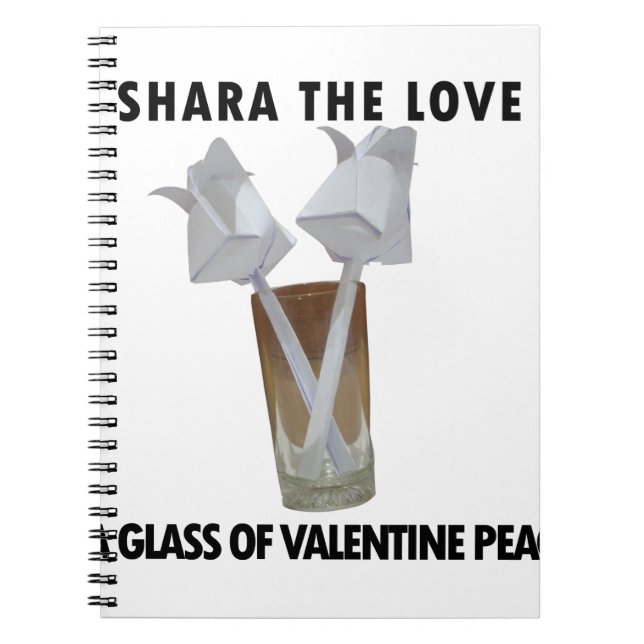 Touch der Romantik: Ein Friedlicher Valentinstag Notizblock (Vorderseite)