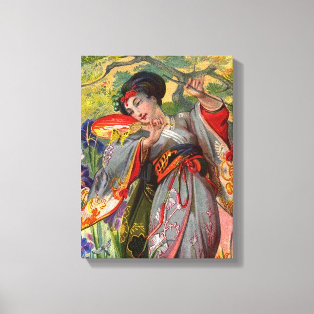 Touch der Schmetterlinge Leinwanddruck (Vorderseite)