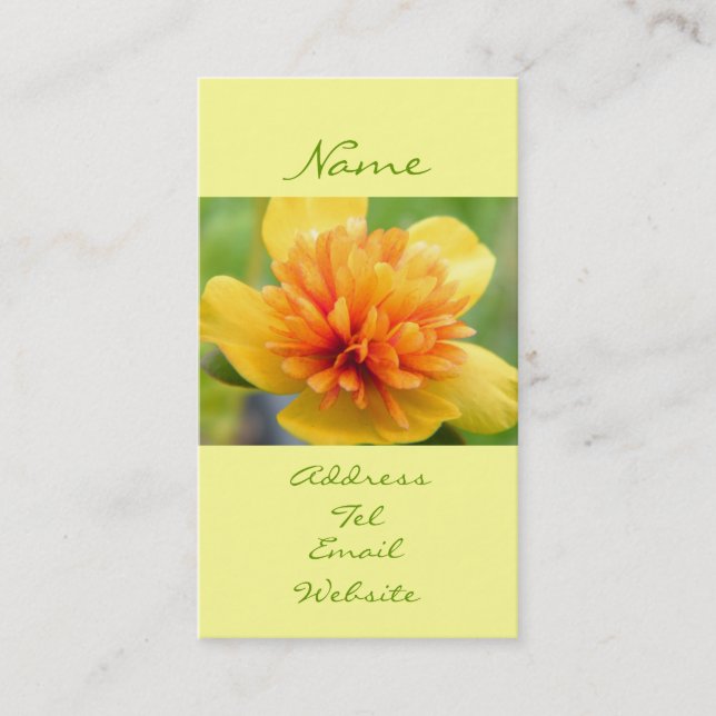 Touch der Wärme Visitenkarte (Vorderseite)