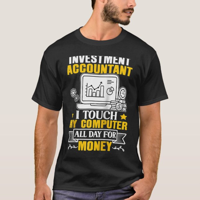 Touch des Anlageverwalters auf meinem Rechner T-Shirt (Vorderseite)