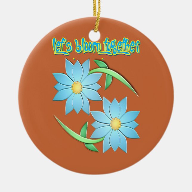 Touch des Frühjahrs Keramik Ornament (Vorne)