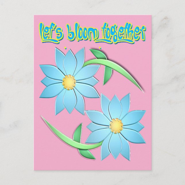 Touch des Frühjahrs Postkarte (Vorderseite)