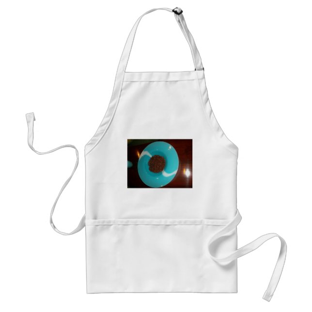 Touch des Meeres: Eine Cyan Bowl of Coffee Schürze (Vorne)