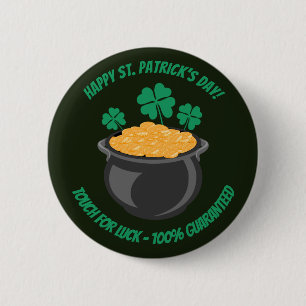 Touch des Saint Patrick's Day für viel Glück Button